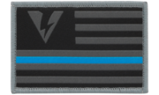 Standard Issue Patch - Thin Blue Line Gunmetal