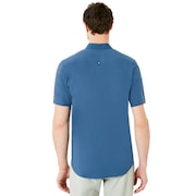 Top Stripe Short Sleeve Woven Shirt - Ensign Blue