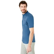 Top Stripe Short Sleeve Woven Shirt - Ensign Blue