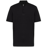 Polo Short Sleeve Bomber Collar - Blackout