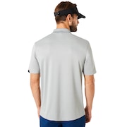 Polo Short Sleeve Bomber Collar - Stone Gray