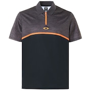 Polo Shirt Short Sleeve Color Block Camou - Blackout