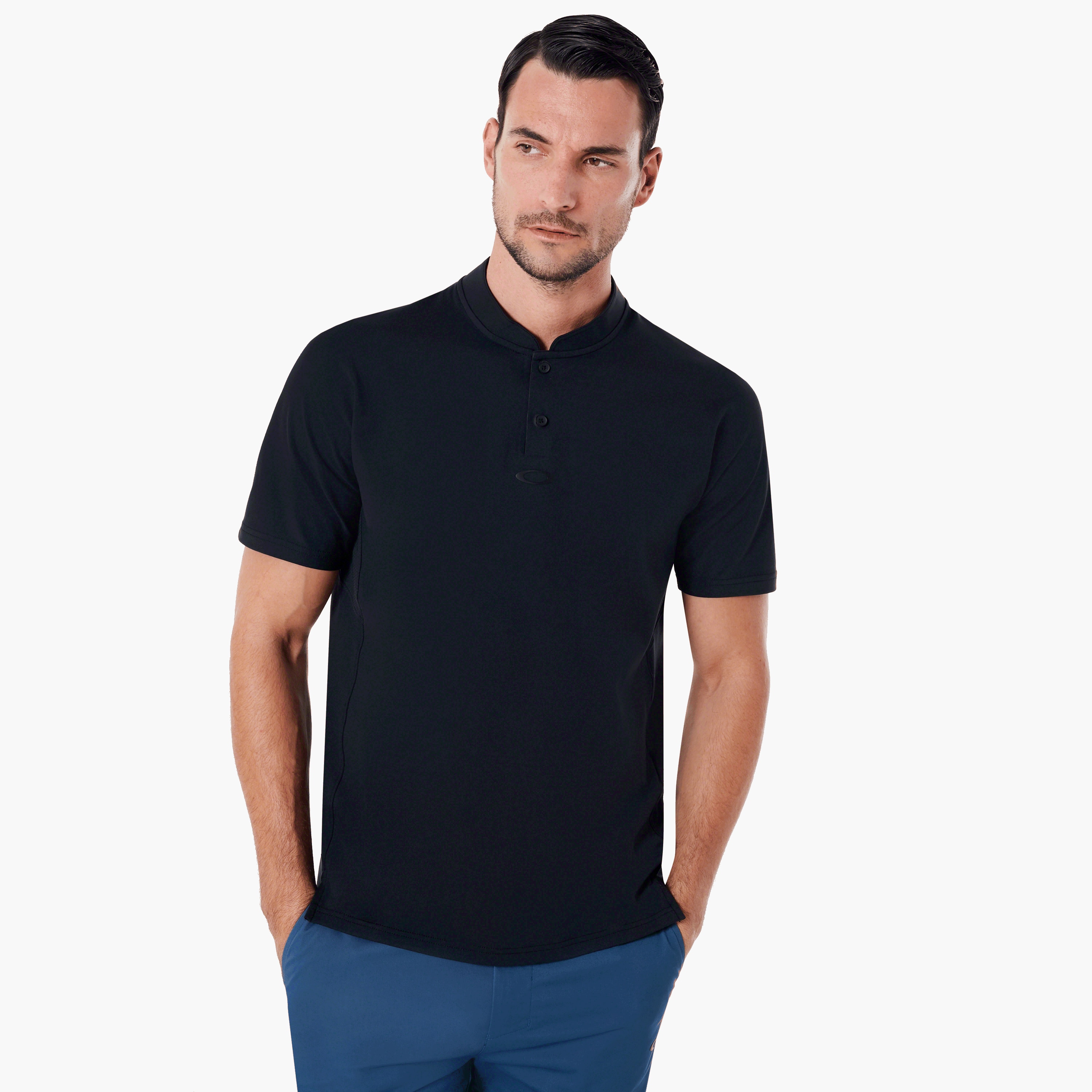 royal blue collared shirt polo