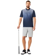 Polo Shirt Short Sleeve Striped Ellipse - Fathom