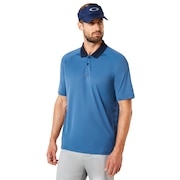 Polo Shirt Short Sleeve Back Striped - Ensign Blue