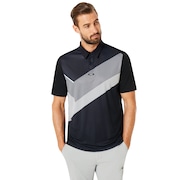 Polo Shirt Short Sleeve Placed Collar Block Polo Shirt Short Sleeve Placed Collar Block