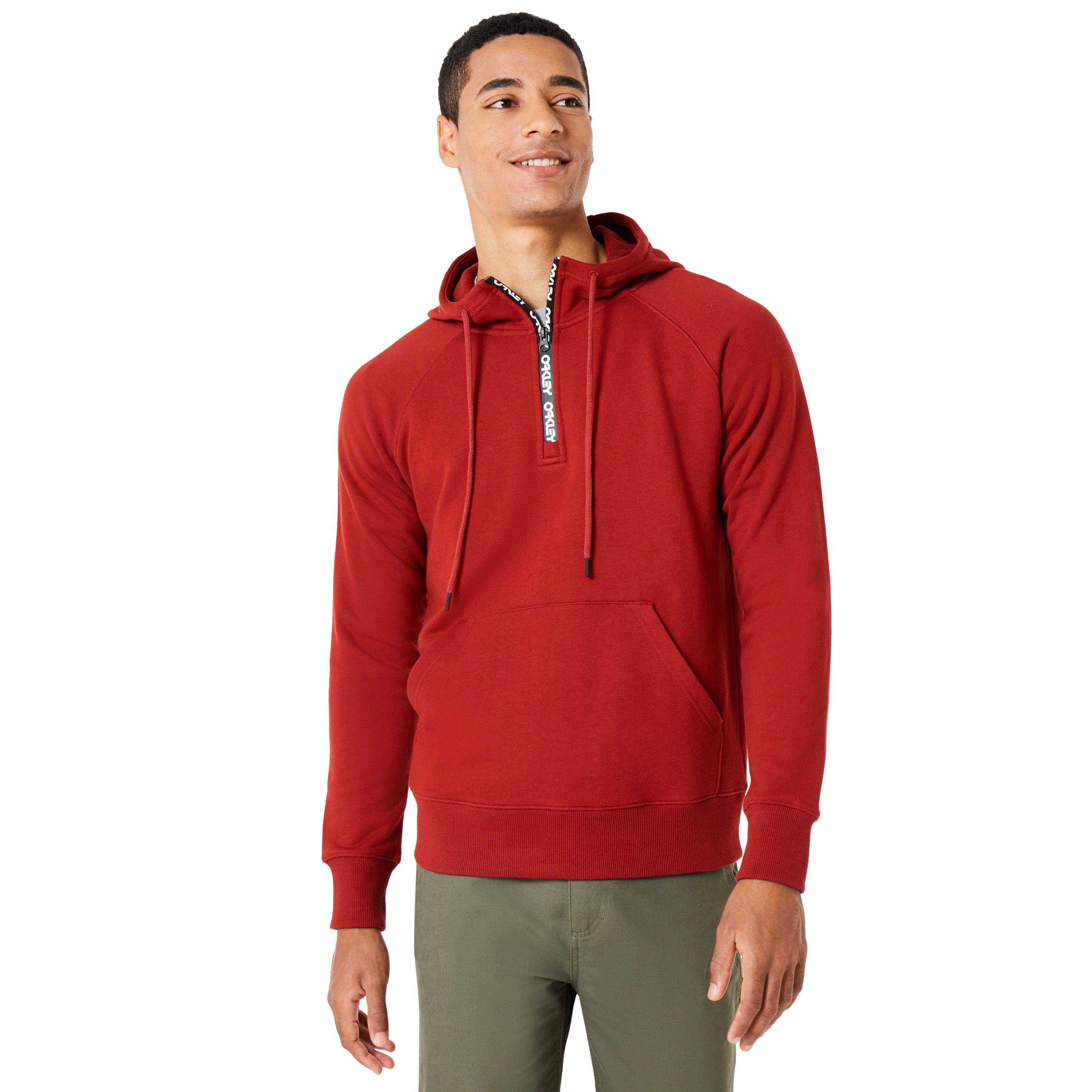 Oakley Street Logo Half Zip Fleece - Iron Red | Oakley PL Store