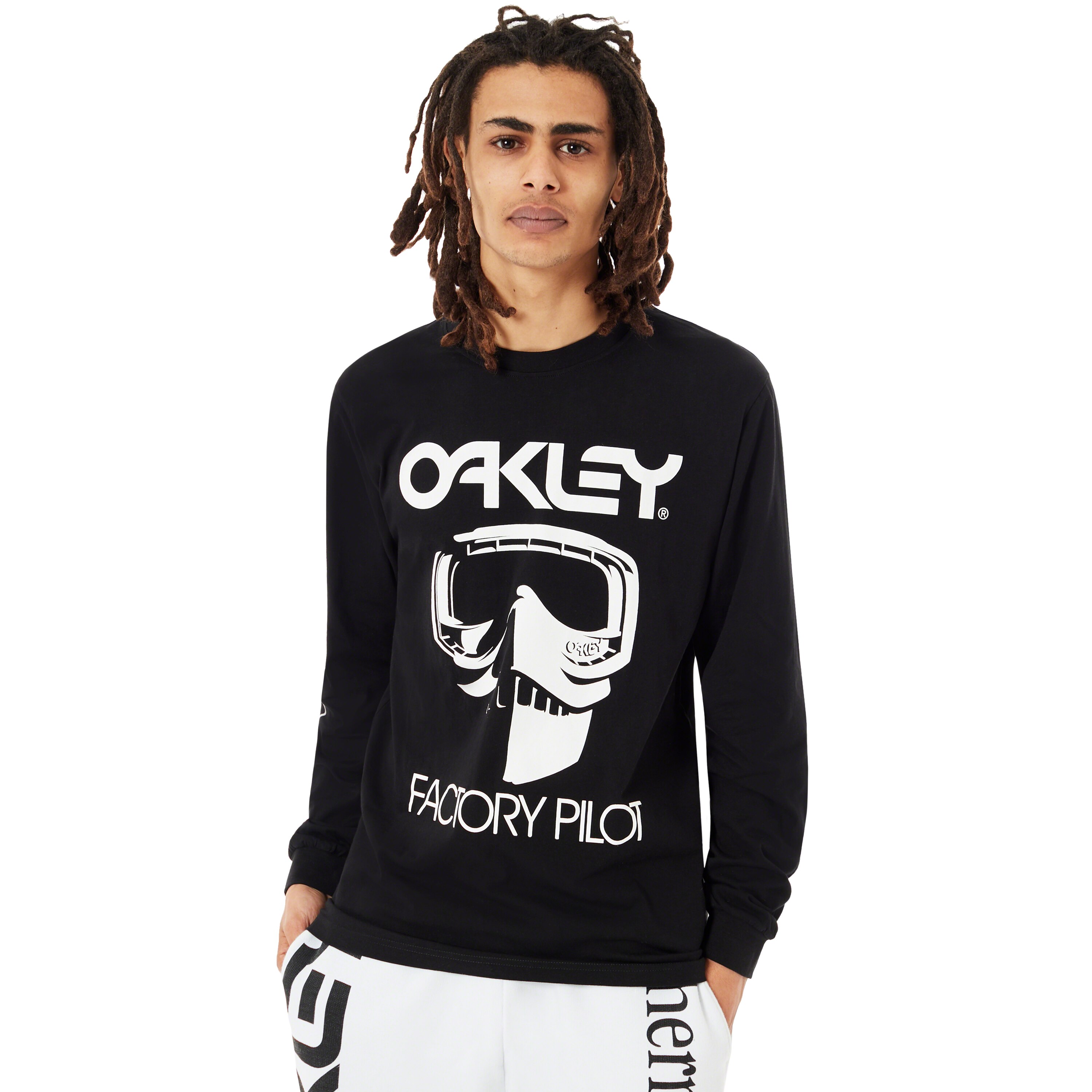 Oakley Oakley Tnp Long Sleeve T-Shirt - Factory Pilot California - Blackout  | Oakley IE Store