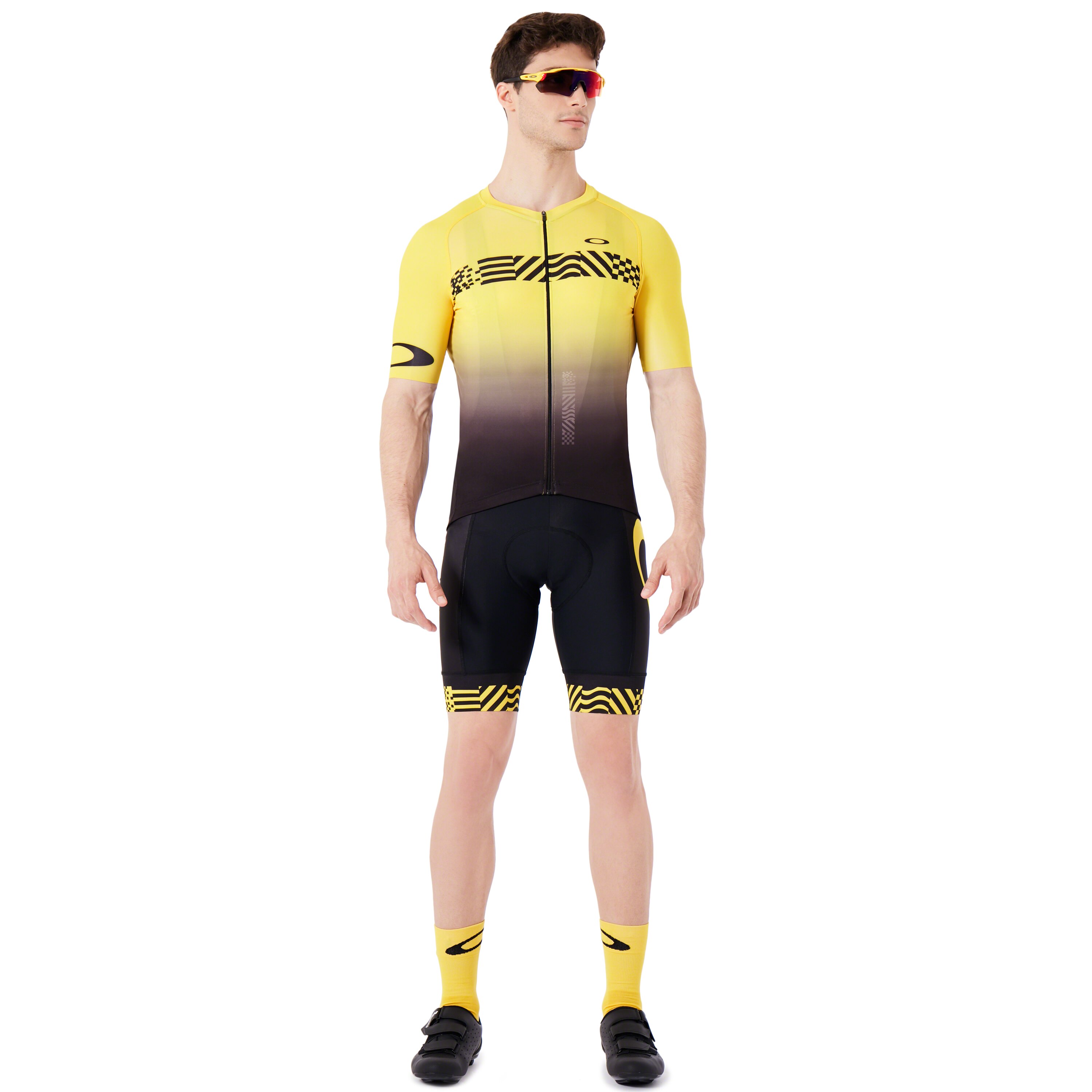 oakley colorblock bib shorts