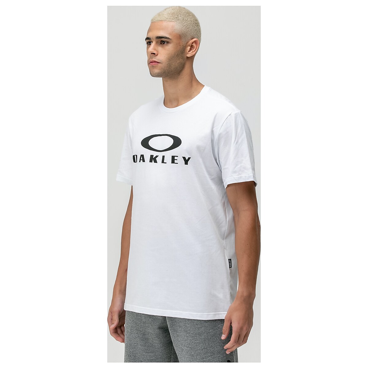 Camiseta Oakley O-Bark Ss Tee, tamanho G, cor Branca