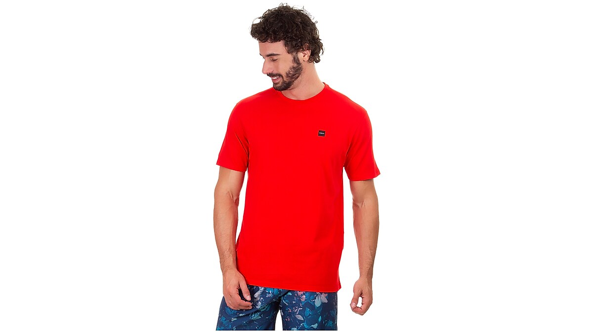 Camiseta Oakley Patch 2.0 Tee Vermelha