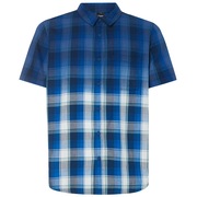 Gradient Check SS Shirt - Dark Blue