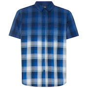Gradient Check SS Shirt - Dark Blue