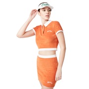 Tnp Chenille Polo Short Sleeve - Dark Orange