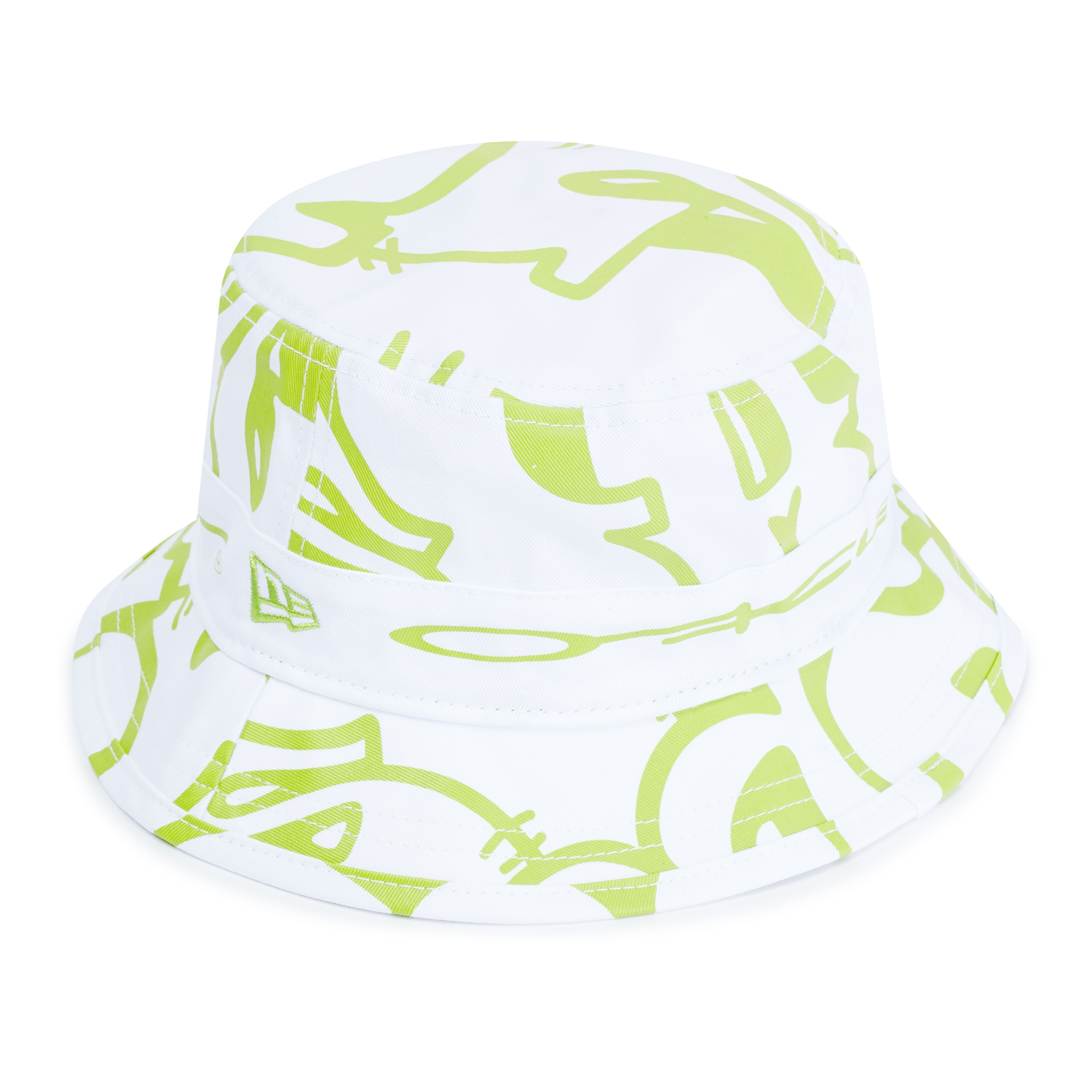 Oakley Staple Graffiti Bucket Hat - Lime/White Graffiti P | Oakley PT Store