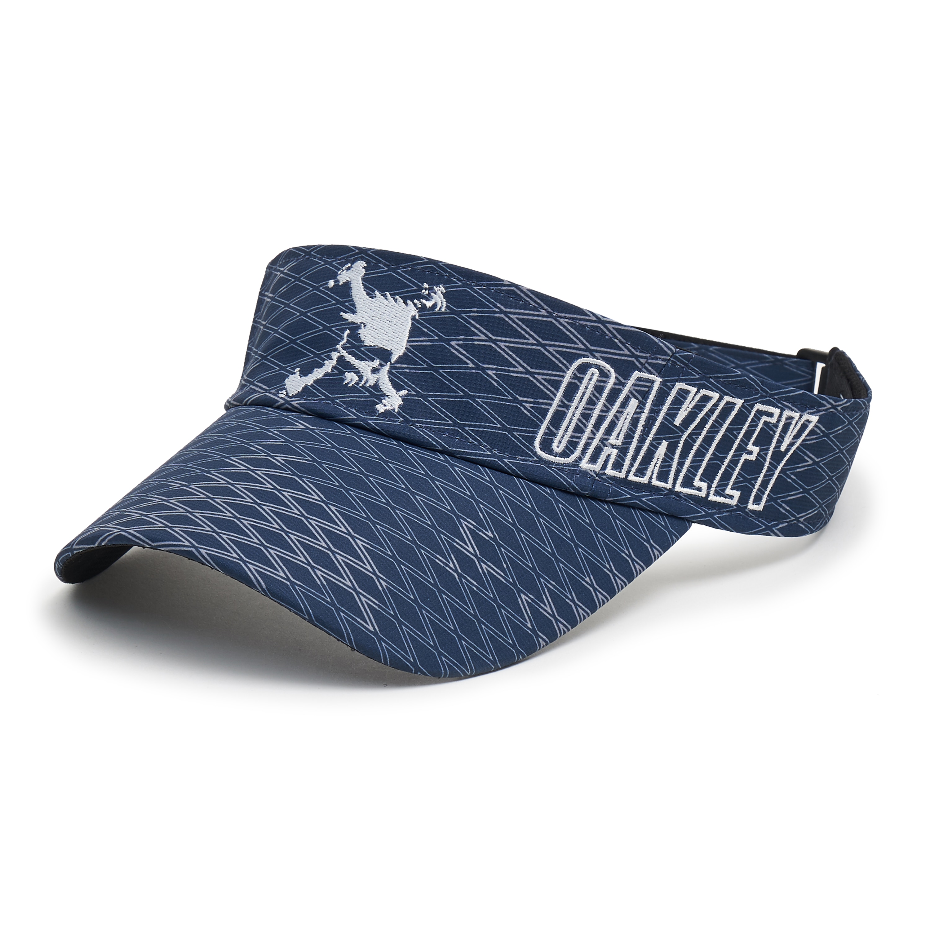 blue oakley visor