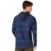 Icon Hooded Shirt - Foggy Blue