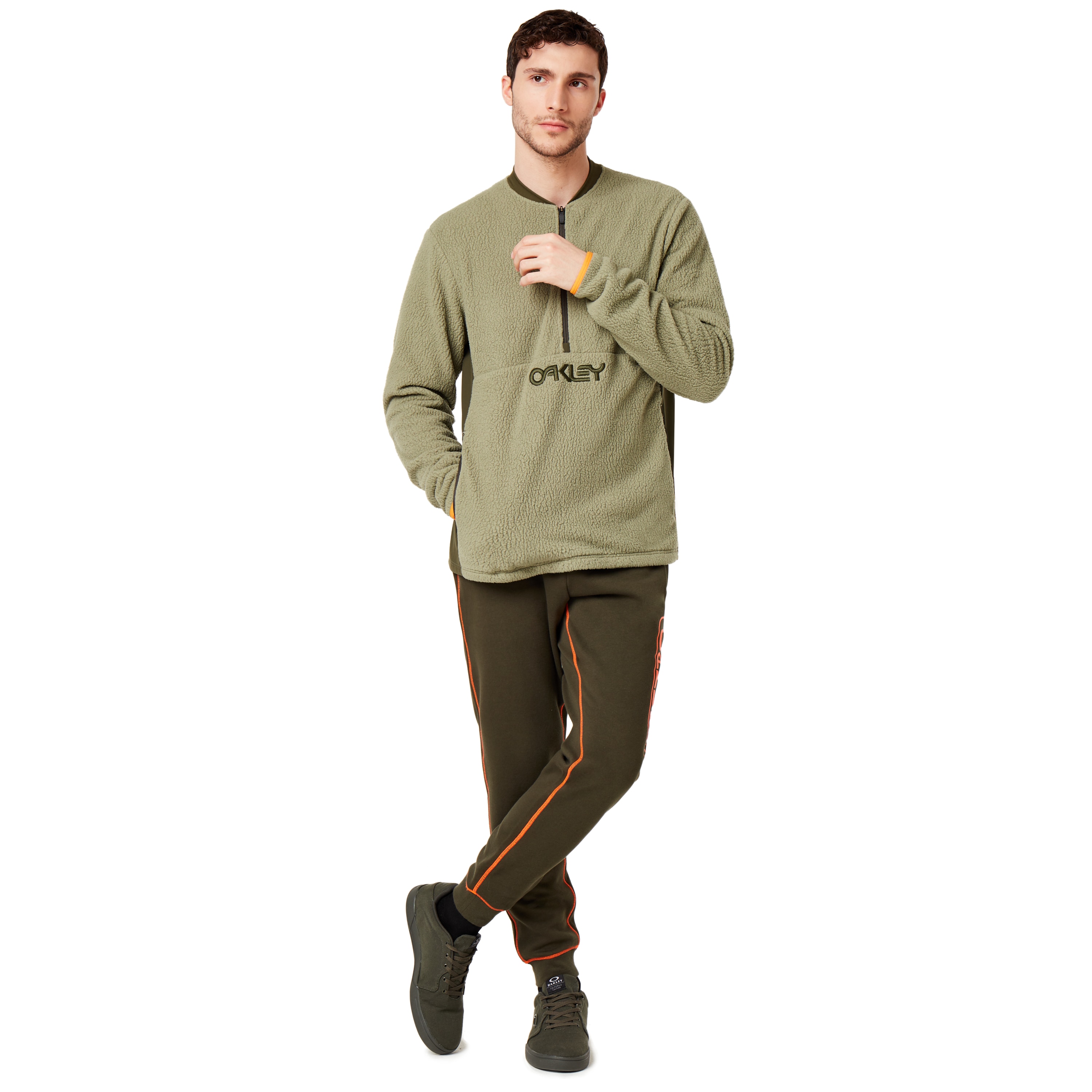 fluffy half zip jacket