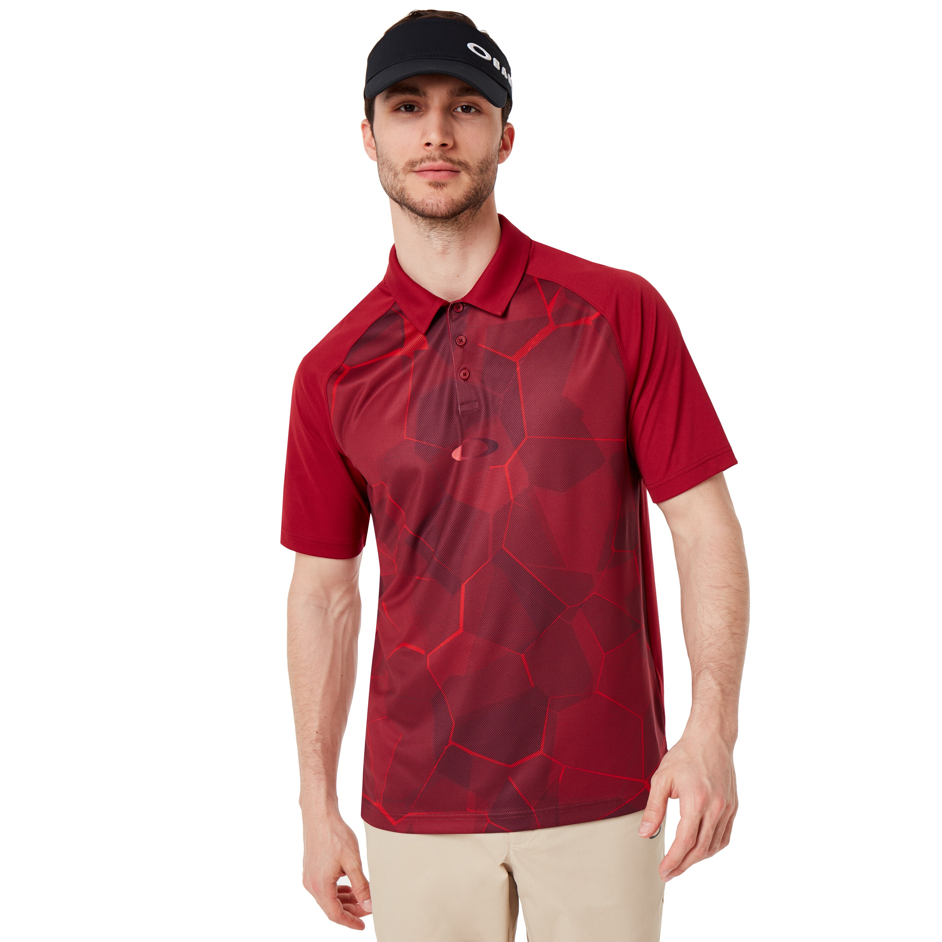 Oakley Mirror Graphic Polo - Raspberry | Oakley PT Store