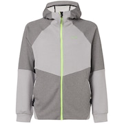 Enhance Grid Fleece Jacket 9.7 - Charcoal/Heather Gray