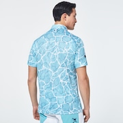 Skull Breathable Graphic Shirts 2.0 - Sky Blue Print