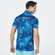 Skull Full Bloom Shirts - Blue Storm Print