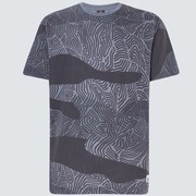 Camo Lines Print Short Sleeve Tee - Camo Lines Gray