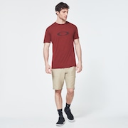 Ellipse Camo Lines Short Sleeve Tee - Spicy Red
