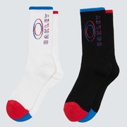 Match Ellipse Socks (2 Pcs) - White
