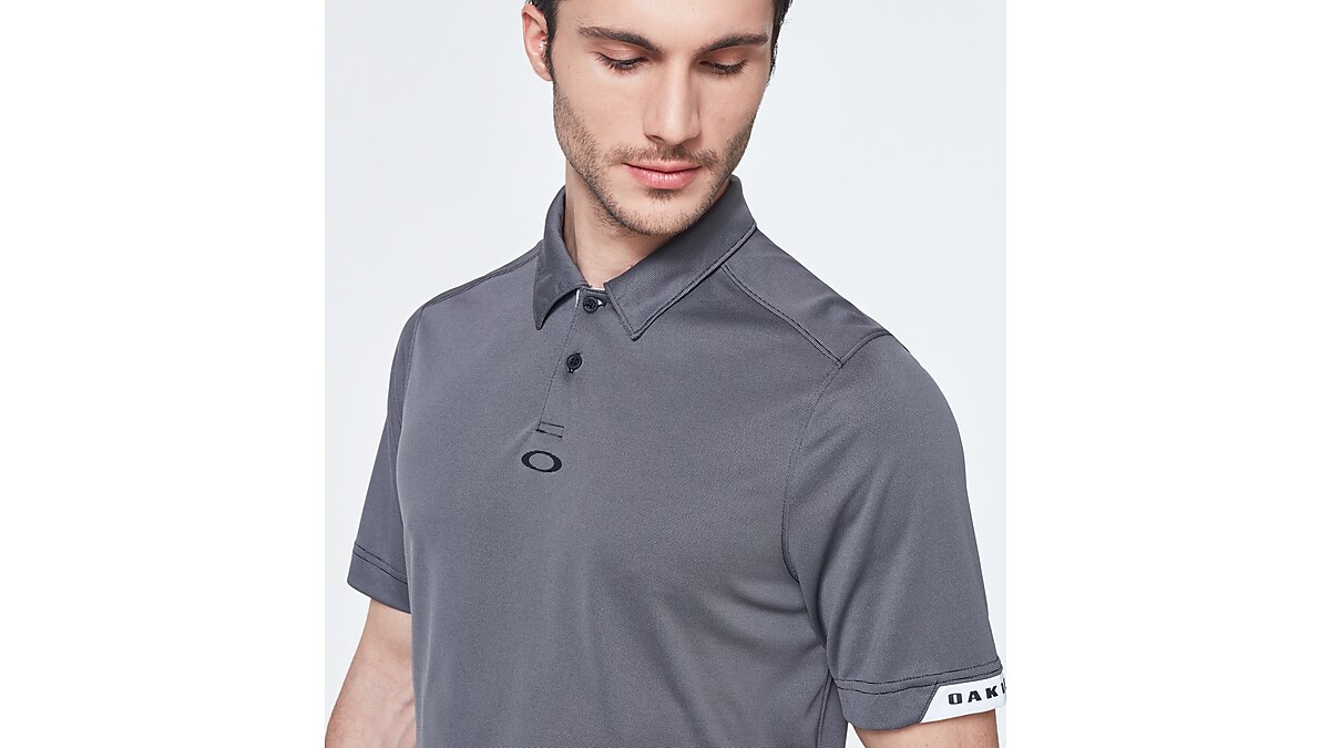 Oakley Gravity Short Sleeve Polo  - Blackout | Oakley IE Store