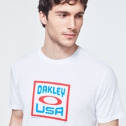Box Oakley USA Short Sleeve Tee - White