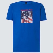 USA Flag Picture Short Sleeve Tee - Uniform Blue