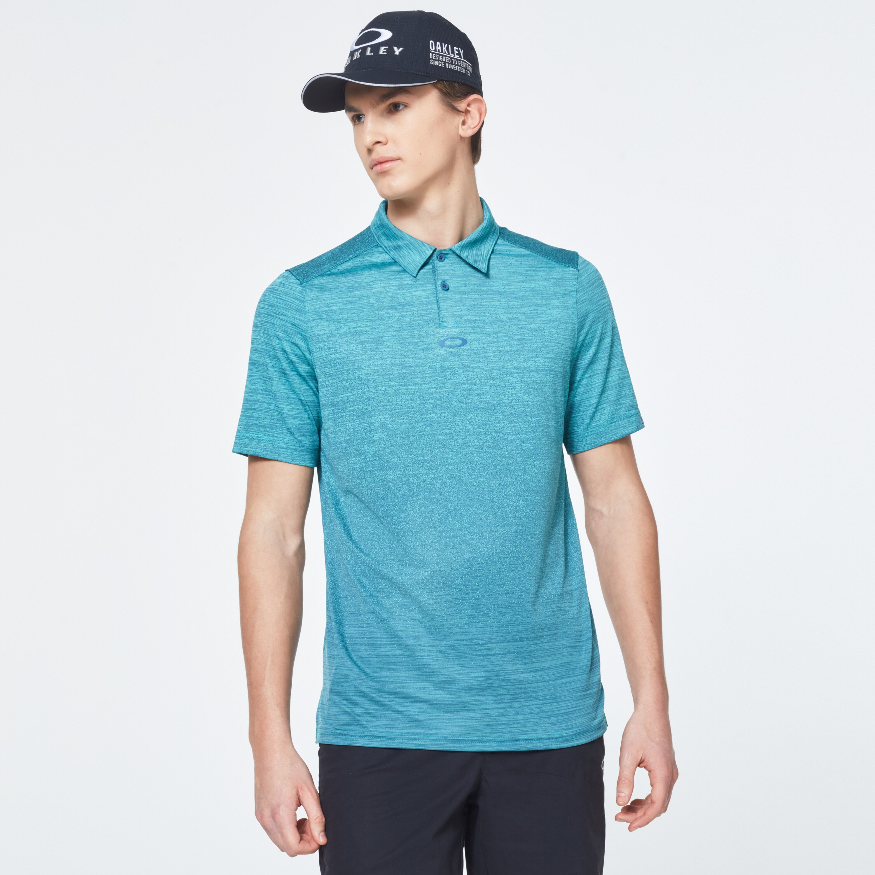 Oakley Gradient Gravity Polo  - Wave Blue Heather | Oakley CH Store