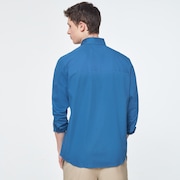 Workwear Patch LS Shirt - Interstellar Blue