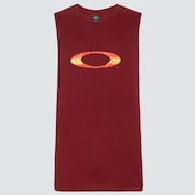 Sunset Ellipse Tank Top - Spicy Red