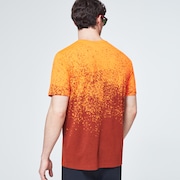 Gradient Spray Short Sleeve Tee - Gradient Orange Print