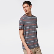 All Stripes SS Tee - New Athletic Gray