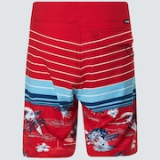 Retro Bloom 20 Boardshort - Red Line Hawai/Stripe