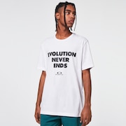 Evolution Never Ends SS Tee - White