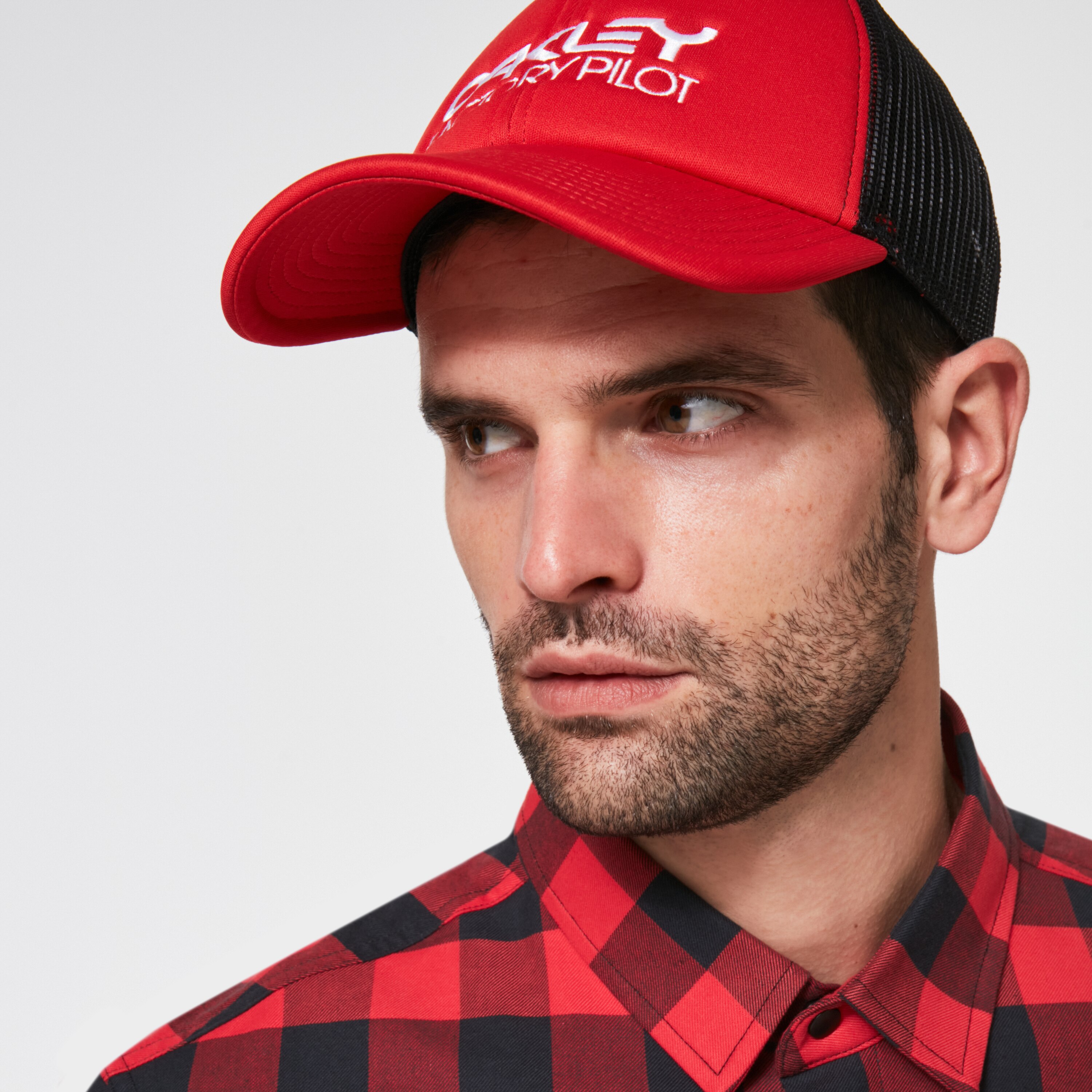 Oakley Factory Pilot Trucker Hat - Red 