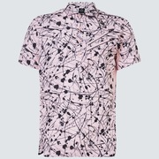 Skull Aurora Calligraphic Shirt - Pink Print