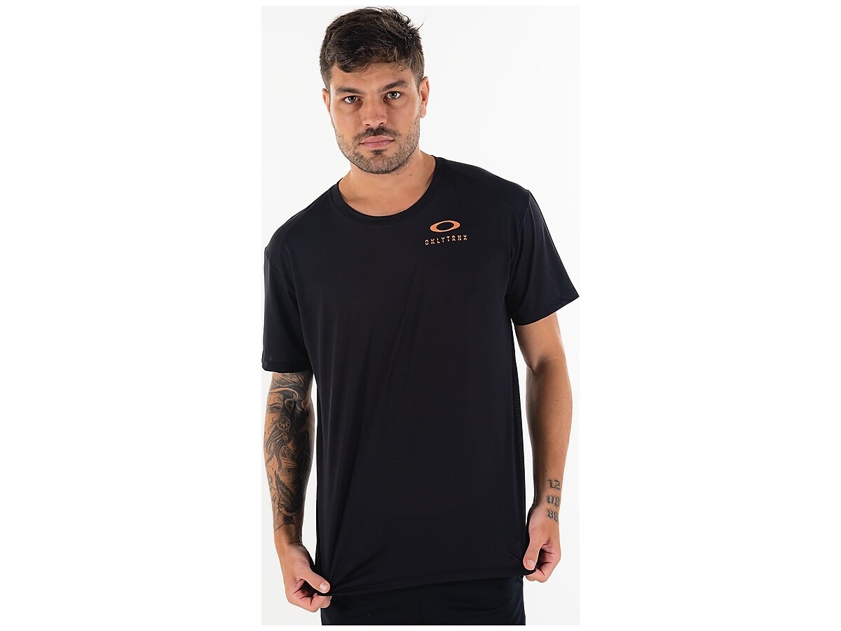 Camiseta Oakley Ellipse Skull Stacked Preta P