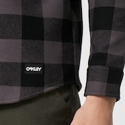 Bear Cozy Flannel - Black/Gray Check