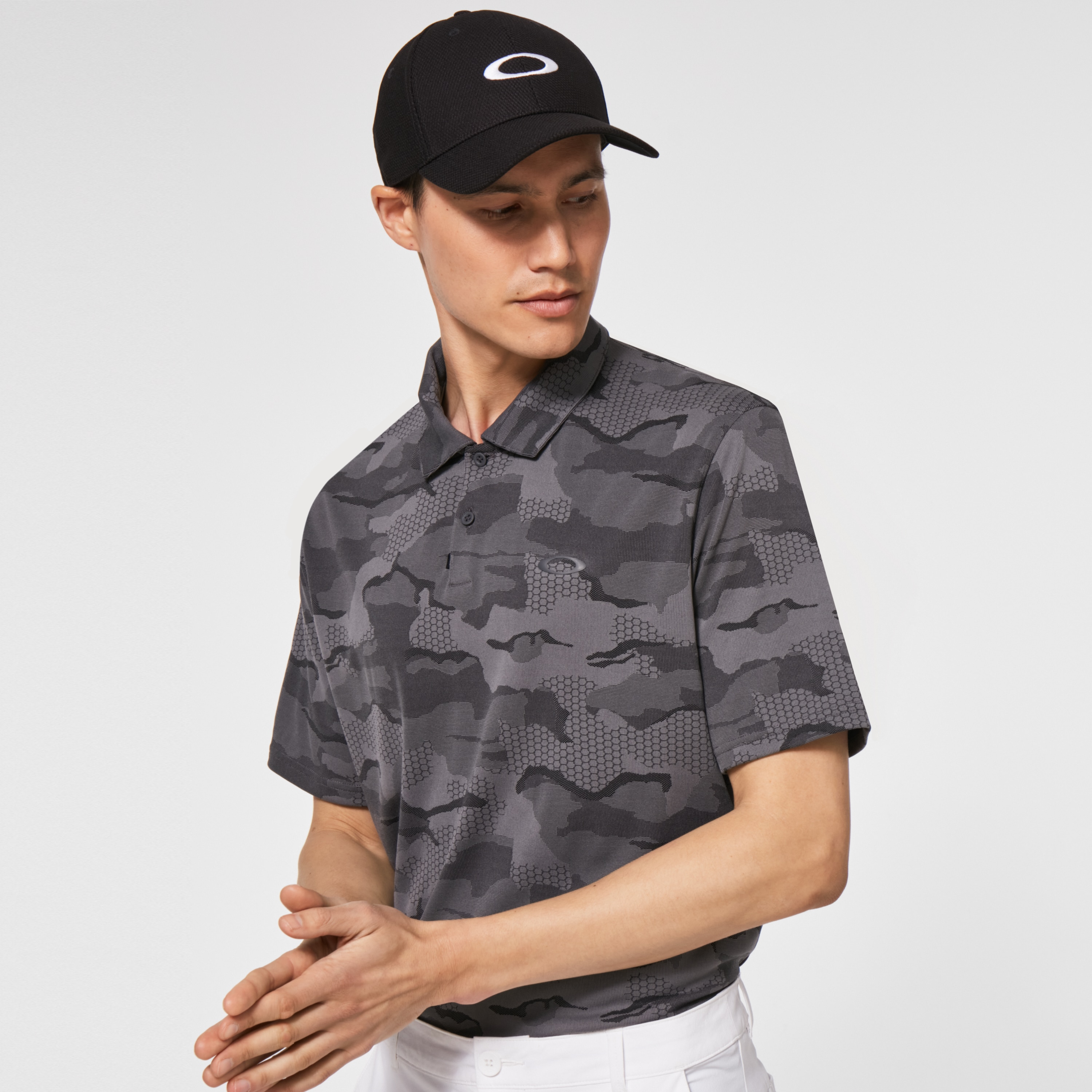 oakley camo polo