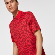 Oakley Freestyle Print Rc Polo - Red Line