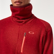 Oakley Ellipse Hi-Neck Ls Shirt - Red Print