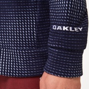 Oakley Ellipse Hi-Neck Ls Shirt - Blue Storm Print
