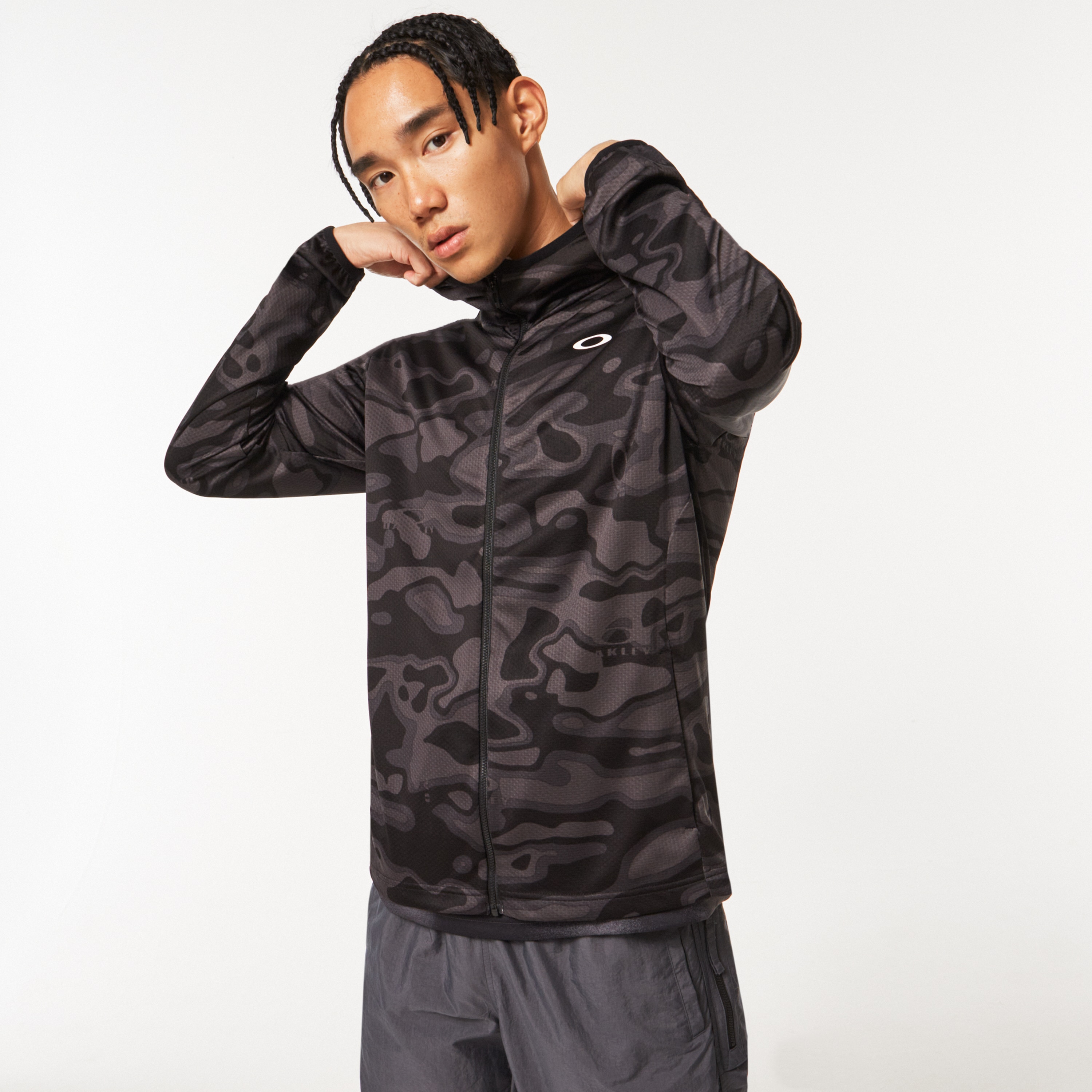 Oakley Enhance Knit Hoody Jacket 11.7 - Black Print | Oakley JP Store