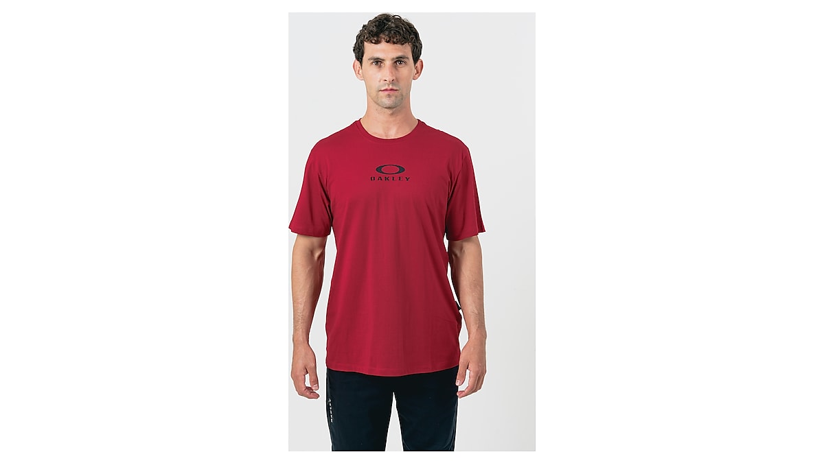 Camiseta Oakley Bark New Tee - Vermelho