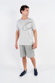 Bermuda Masc Mod Big Logo Shorts - Stone Gray